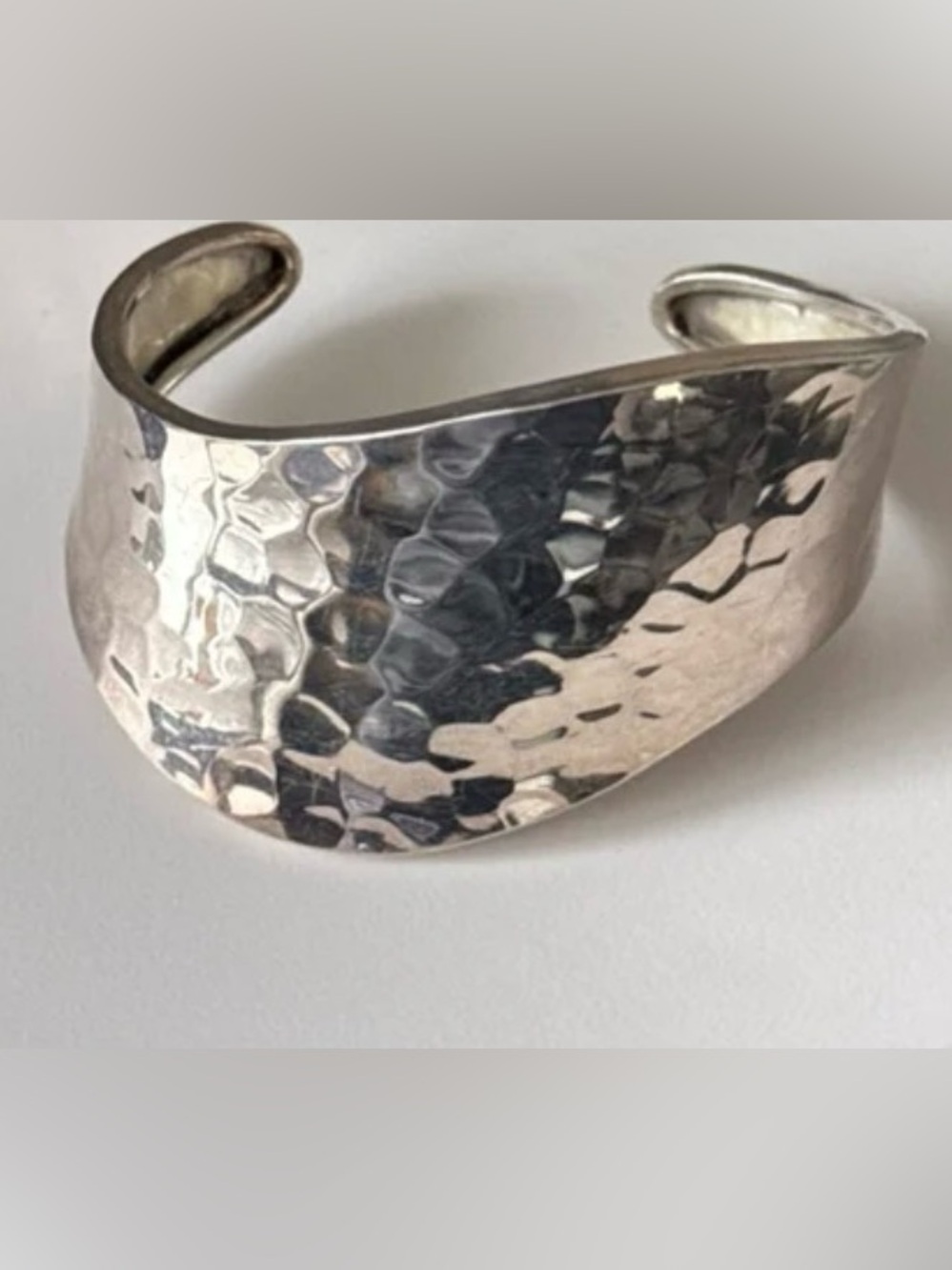 925 Hammered Wave Cuff Bracelet - NWOT